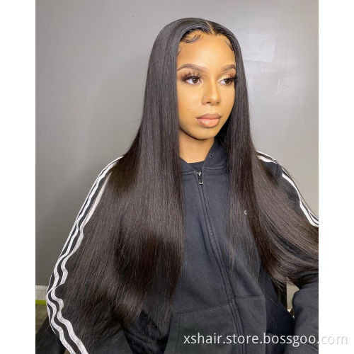 Wholesale Raw Brazilian Hair 4x4 Lace Front Closure Wigs For Black Women, 13x4 13x6 Full Lace Virgin Human Hair Frontal Wig